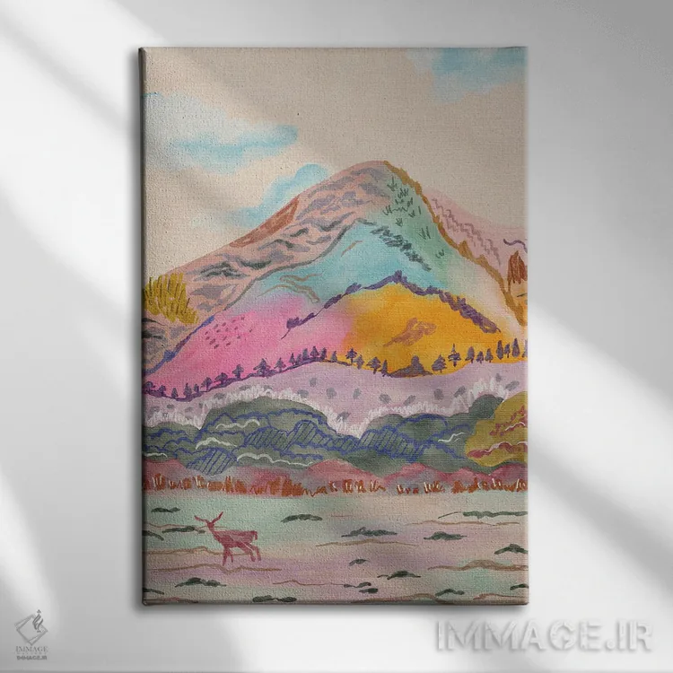 تابلو دکوراتیو ماجستیک اثر کارتیکا پارامیتا - نمای روبهرو روی دیوار