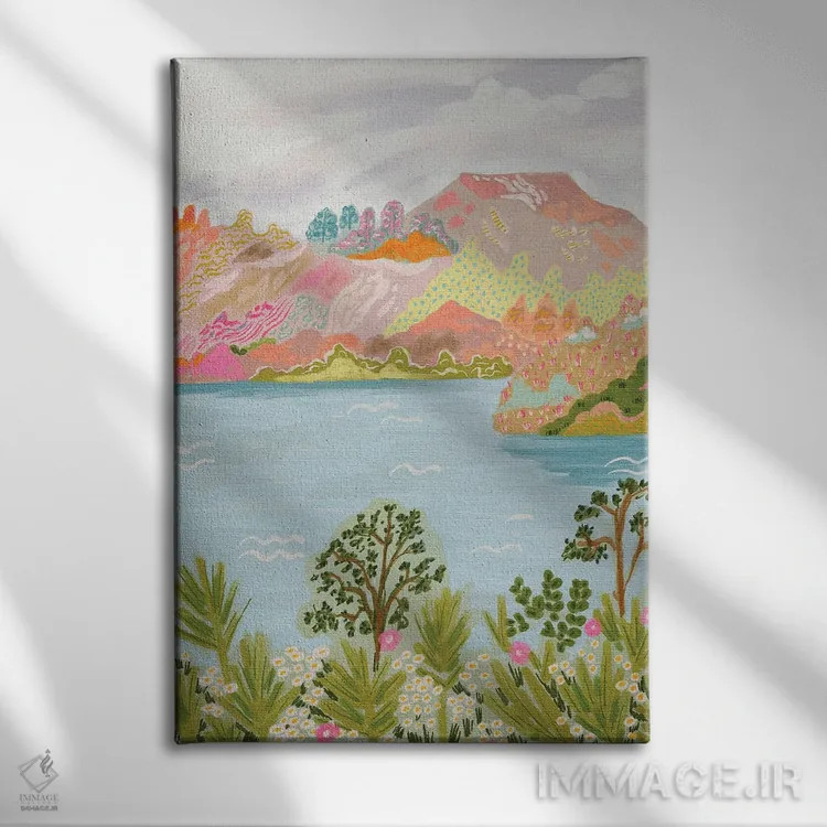 تابلو دکوراتیو سندو اثر کارتیکا پارامیتا - نمای روبهرو روی دیوار