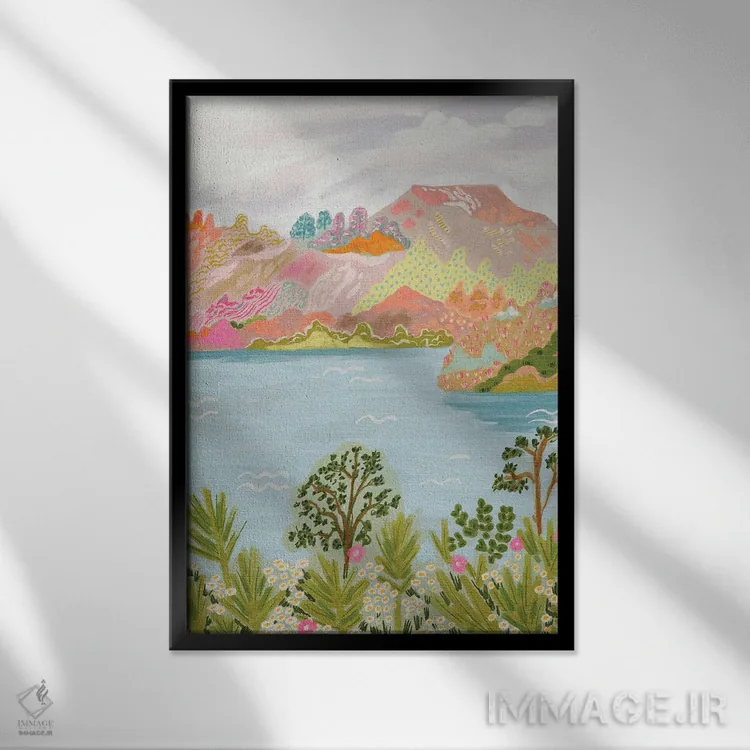 تابلو دکوراتیو سندو اثر کارتیکا پارامیتا - نمای قابدار مشکی