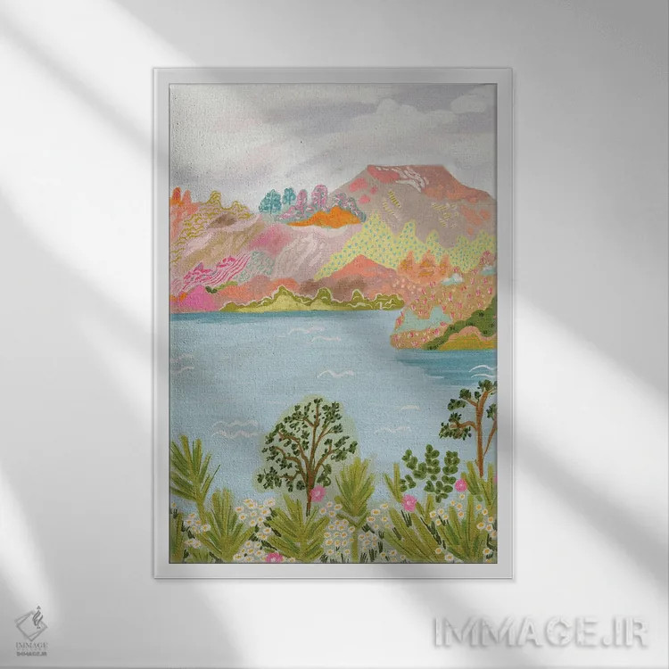 تابلو دکوراتیو سندو اثر کارتیکا پارامیتا - نمای قابدار سفید