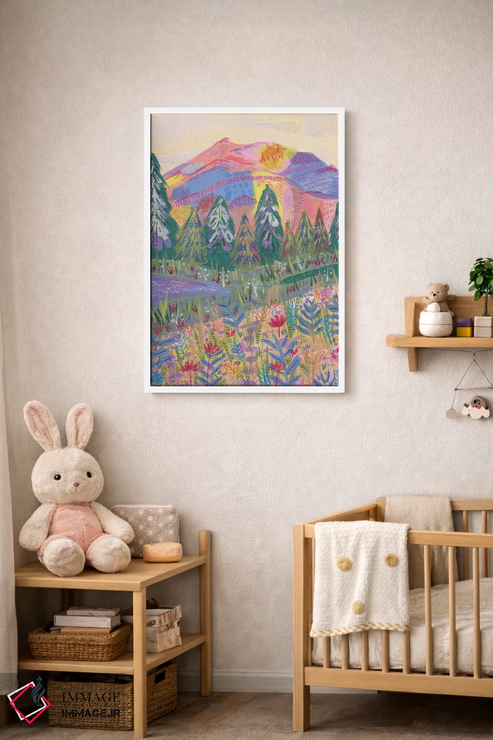 تابلو دکوراتیو کوه رنگارنگ اثر کارتیکا پارامیتا - D3W