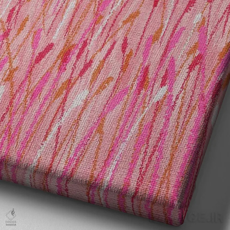 تابلو دکوراتیو خانه حومه شهر اثر کارتیکا پارامیتا - نمای نزدیک بافت بوم