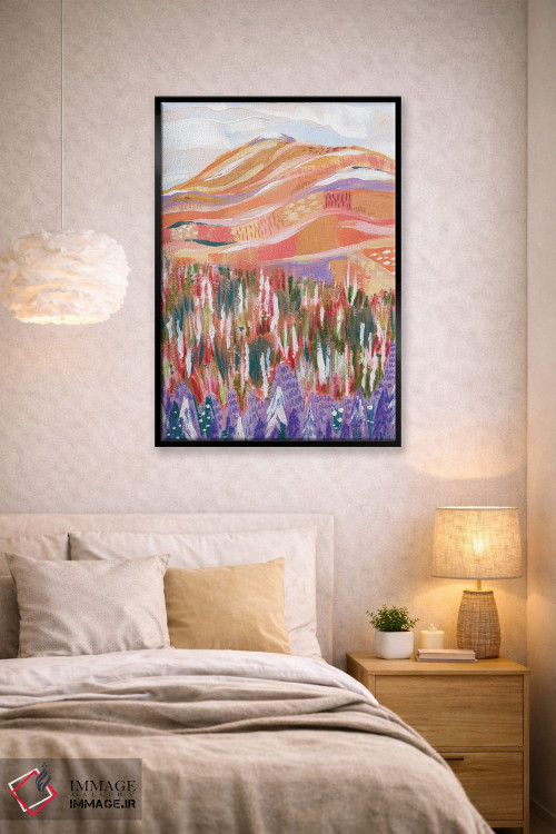 تابلو دکوراتیو کوه رنگارنگ اثر کارتیکا پارامیتا - D3B