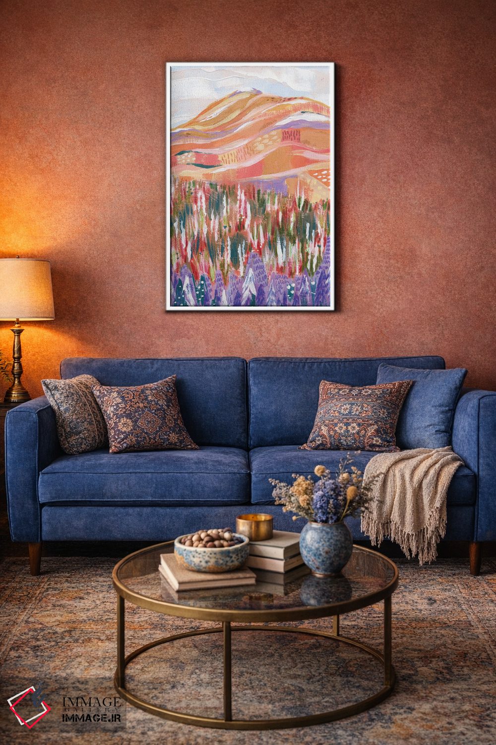 تابلو دکوراتیو کوه رنگارنگ اثر کارتیکا پارامیتا - D5W