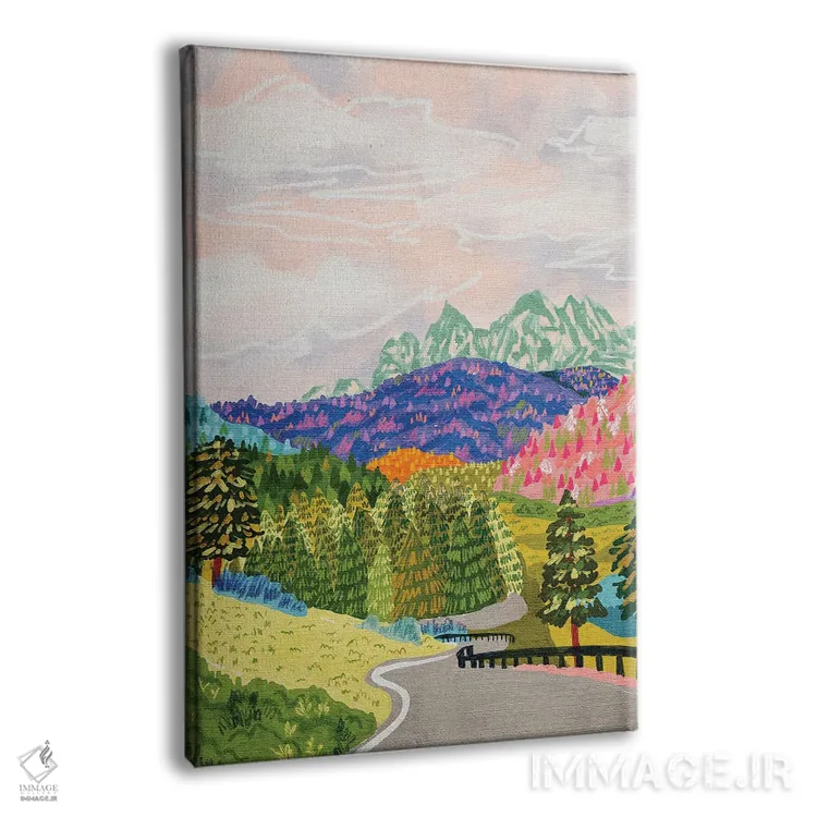 تابلو دکوراتیو آلپ دولومیت اثر کارتیکا پارامیتا - نمای پرسپکتیو محصول