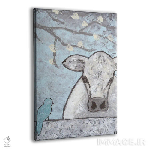 تابلو مدرن آغل گاو طراحی مزرعه اثر کاتلین برایان - نمای پرسپکتیو محصول