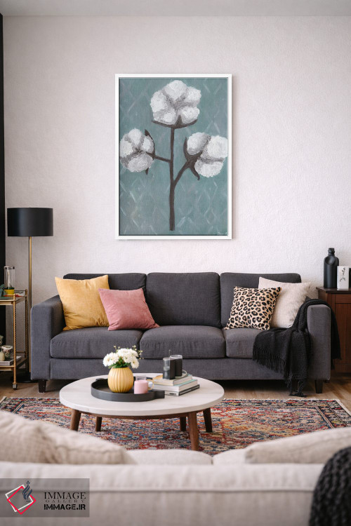 تابلو دکوراتیو ساقه های پنبه اثر کاتلین برایان - D2W