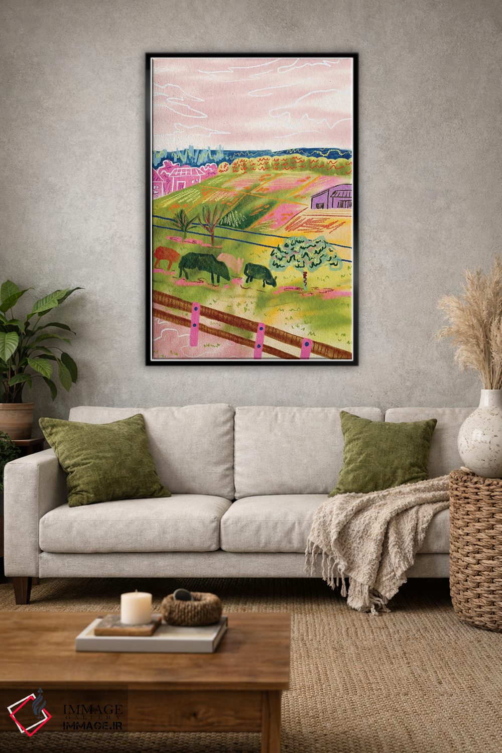 تابلو دکوراتیو محله سوئیسی اثر کارتیکا پارامیتا - D1B