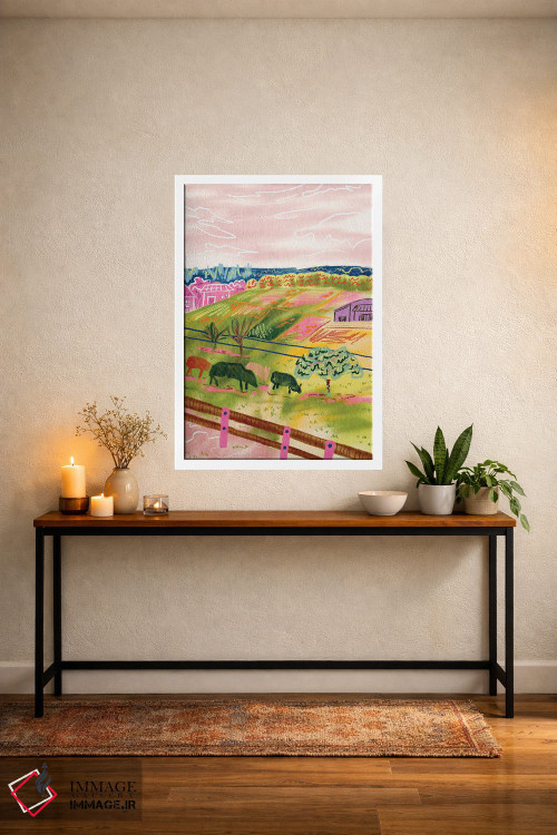 تابلو دکوراتیو محله سوئیسی اثر کارتیکا پارامیتا - D3W