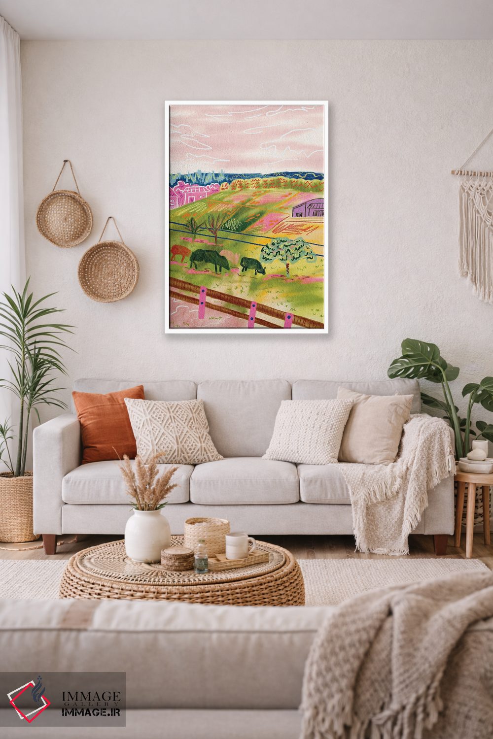 تابلو دکوراتیو محله سوئیسی اثر کارتیکا پارامیتا - D2W