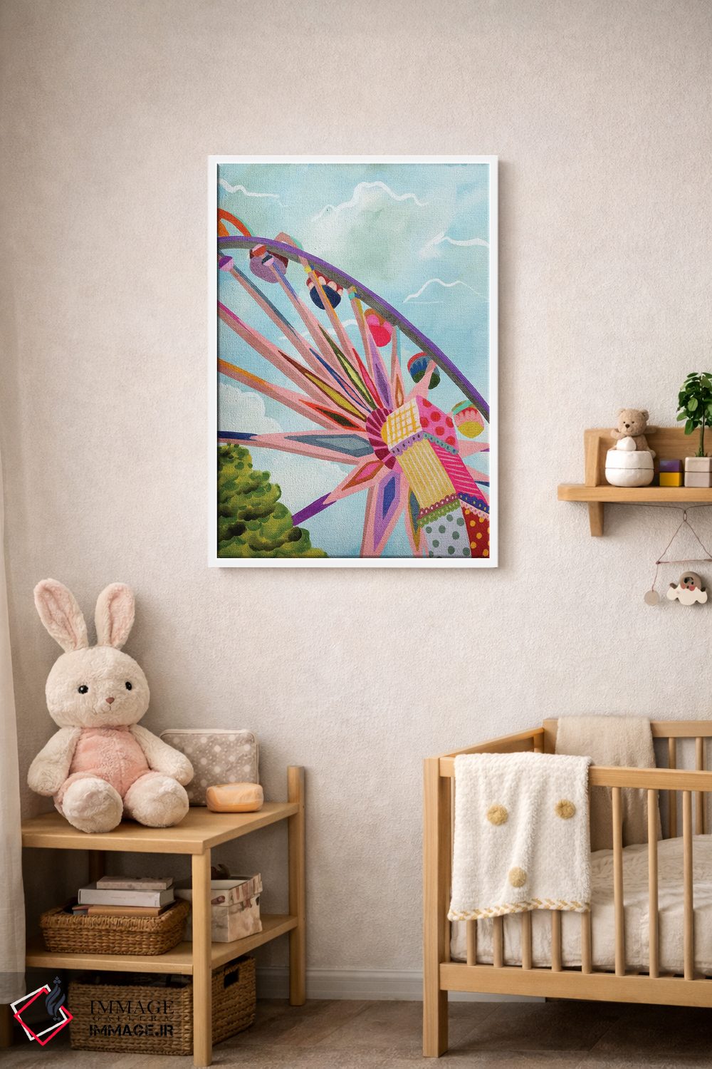 تابلو دکوراتیو چرخ وفلک اثر کارتیکا پارامیتا - D4W