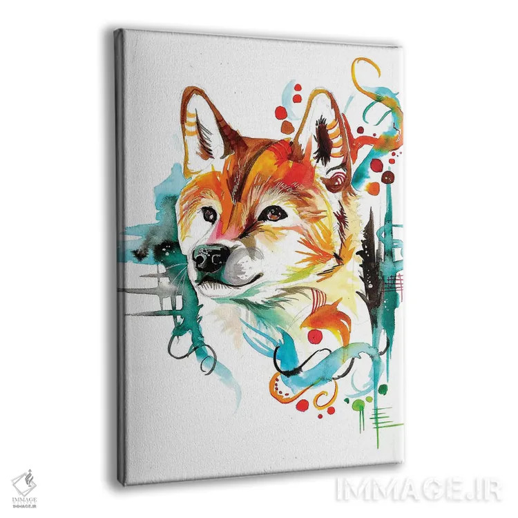 تابلو دکوراتیو شیبا اثر کتی لیپسکامب - نمای پرسپکتیو محصول