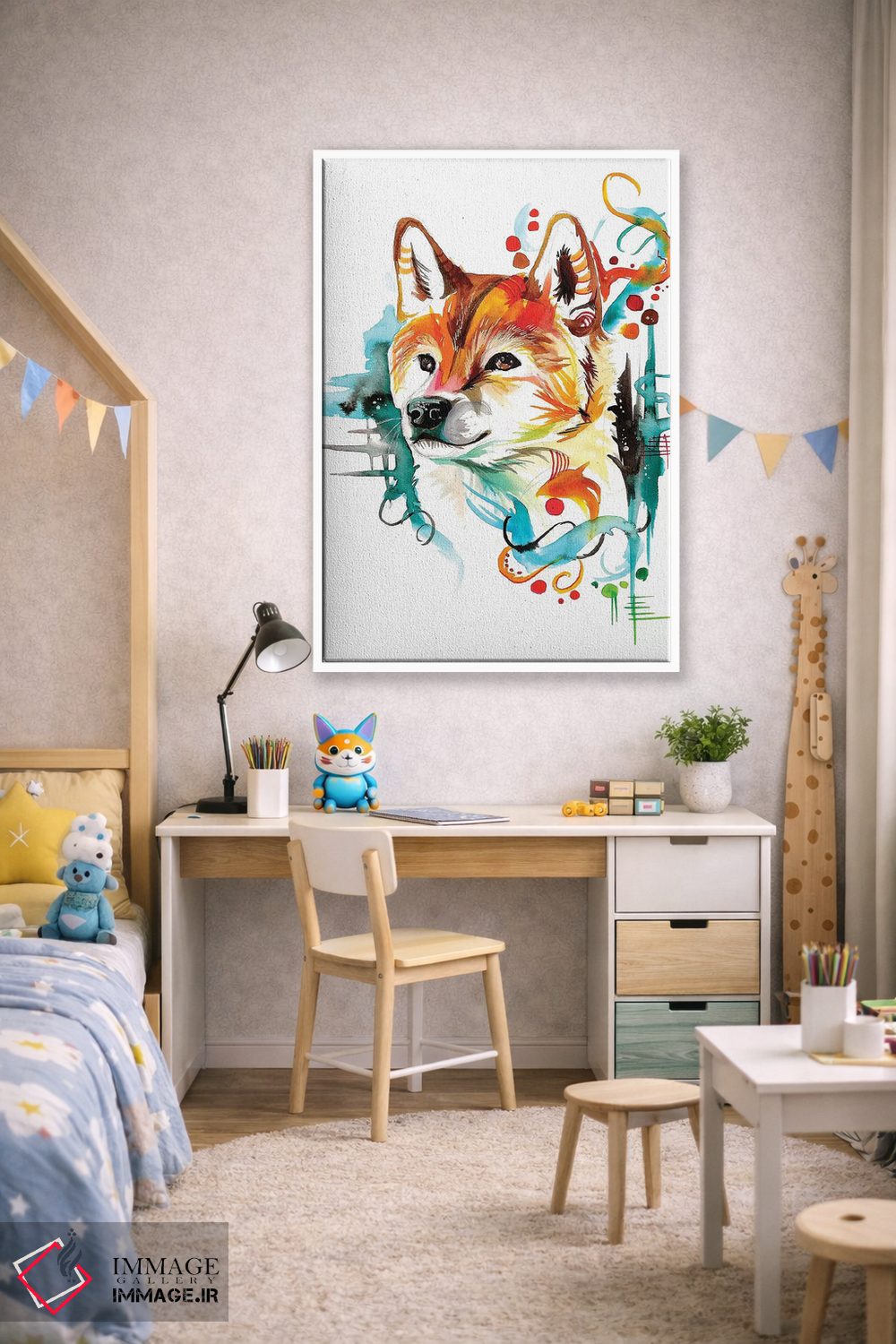 تابلو دکوراتیو شیبا اثر کتی لیپسکامب - D1W