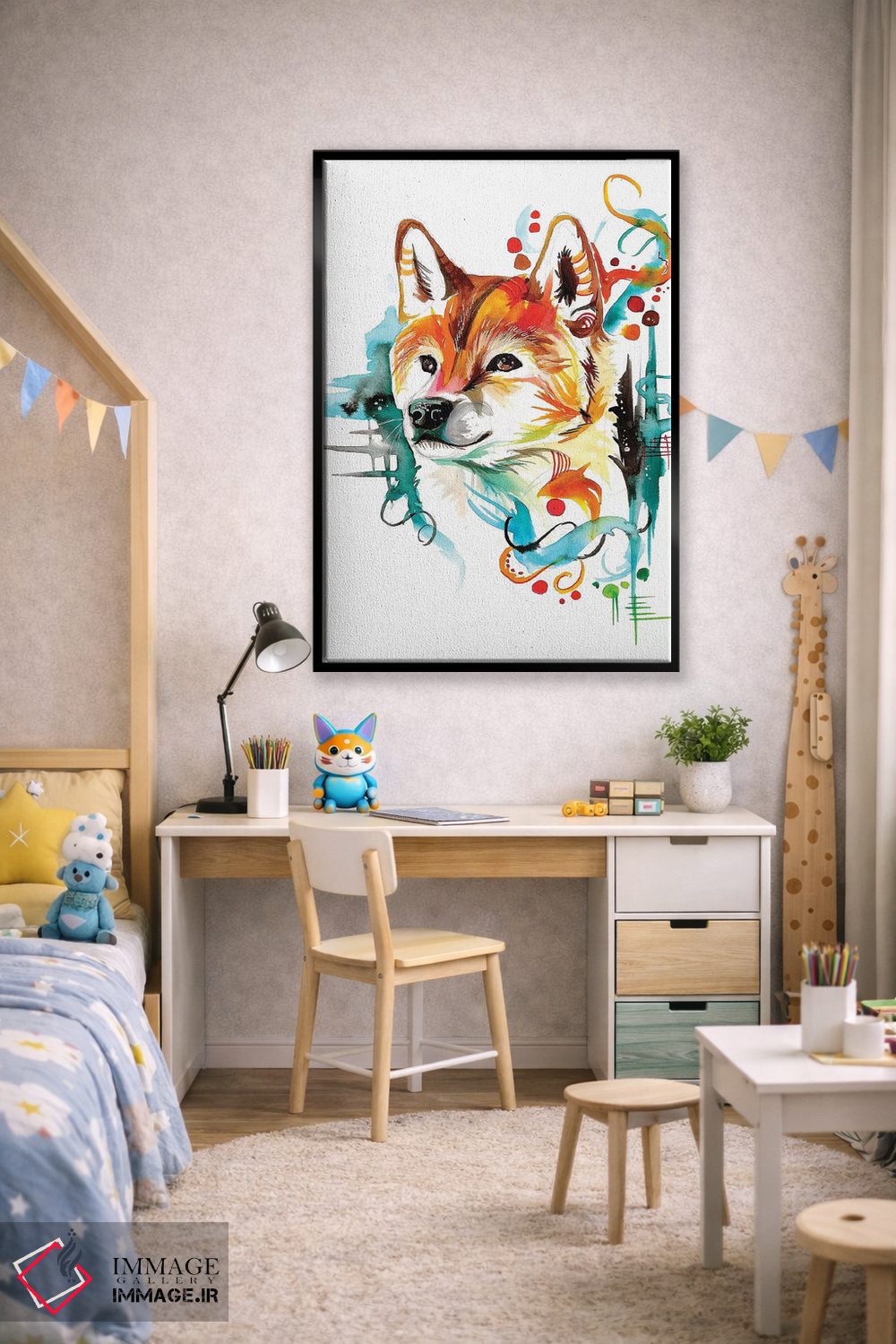 تابلو دکوراتیو شیبا اثر کتی لیپسکامب - D2B