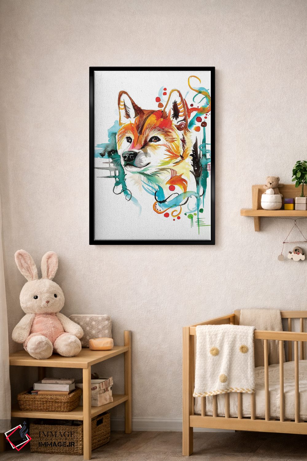 تابلو دکوراتیو شیبا اثر کتی لیپسکامب - D5B