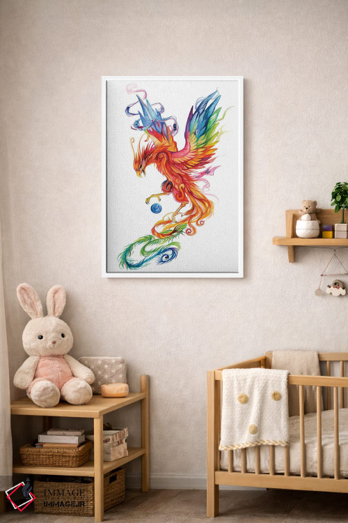 تابلو دکوراتیو ققنوس باشکوه اثر کتی لیپسکامب - D3W