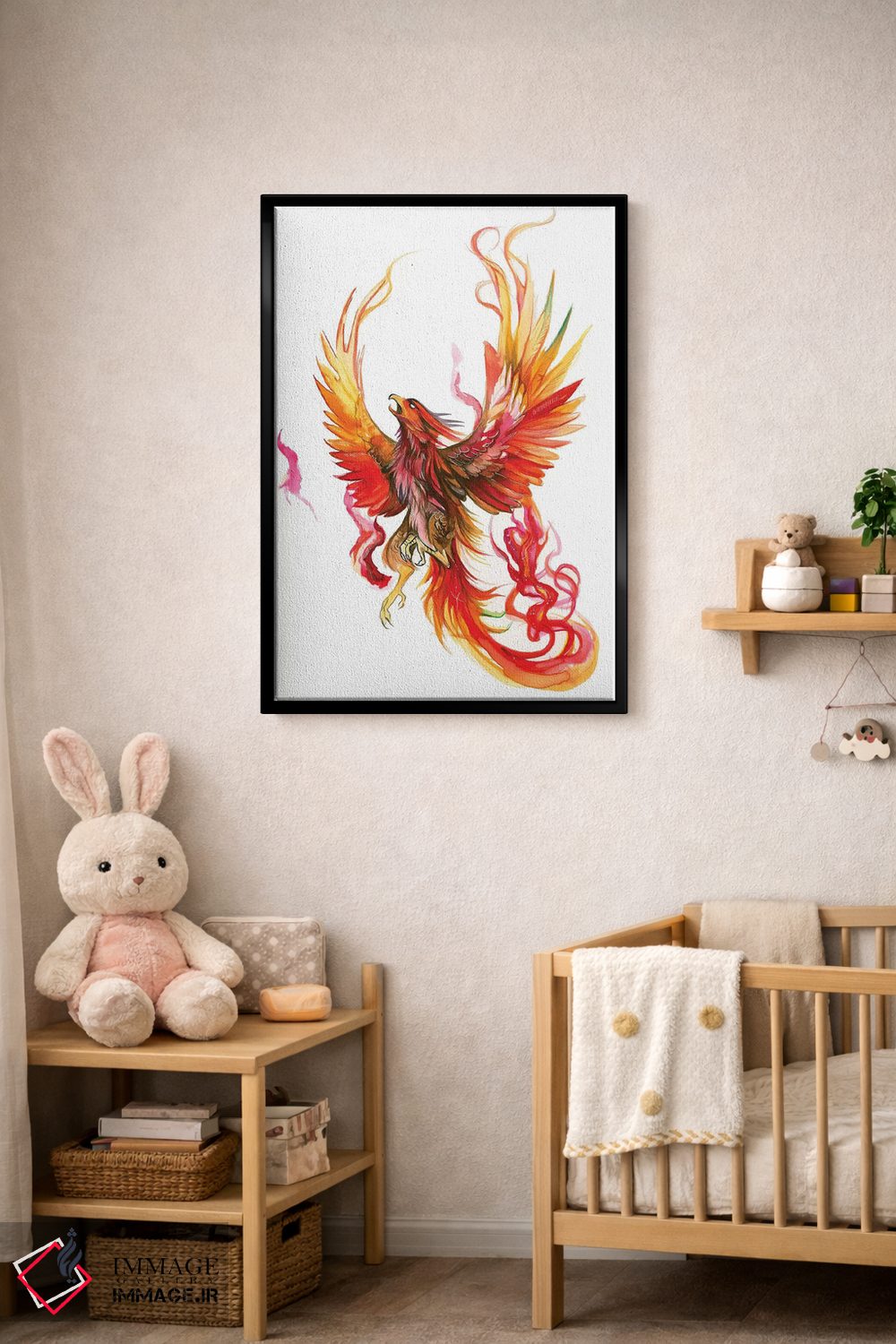 تابلو دکوراتیو برخاستن ققنوس اثر کتی لیپسکامب - D5B