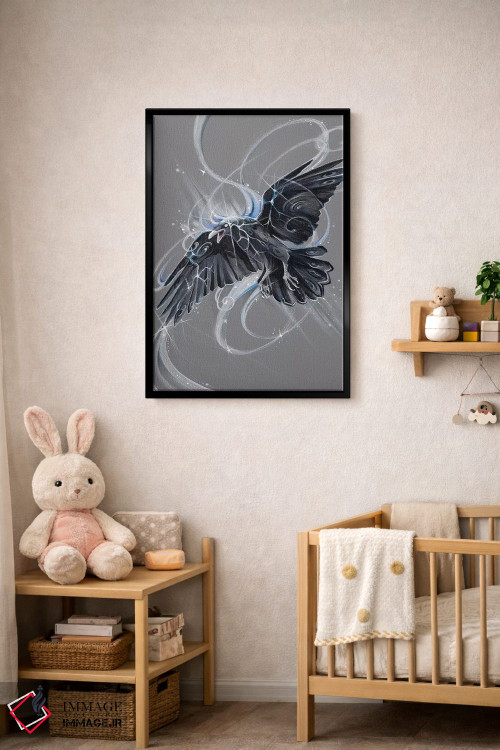 تابلو دکوراتیو کلاغ روح اثر کتی لیپسکامب - D5B