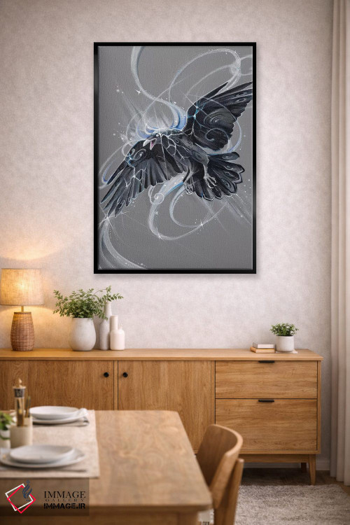 تابلو دکوراتیو کلاغ روح اثر کتی لیپسکامب - D6B