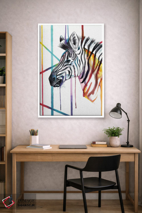 تابلو دکوراتیو گورخر اثر کتی لیپسکامب - D3W