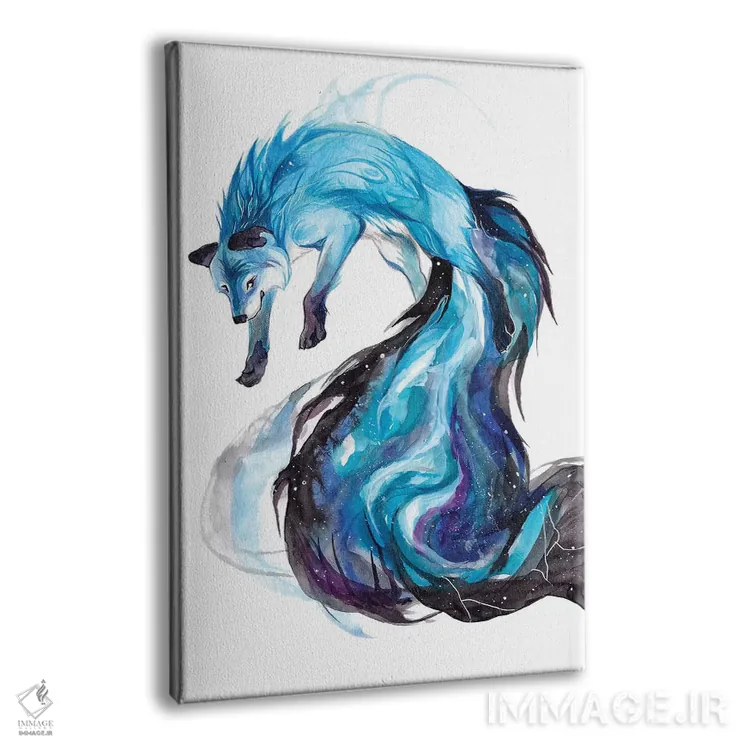 تابلو دکوراتیو روباه کهکشانی اثر کتی لیپسکامب - نمای پرسپکتیو محصول