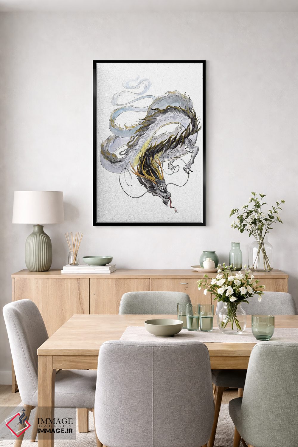 تابلو دکوراتیو اژدهای روح کهکشانی ۲ اثر کتی لیپسکامب - D5B