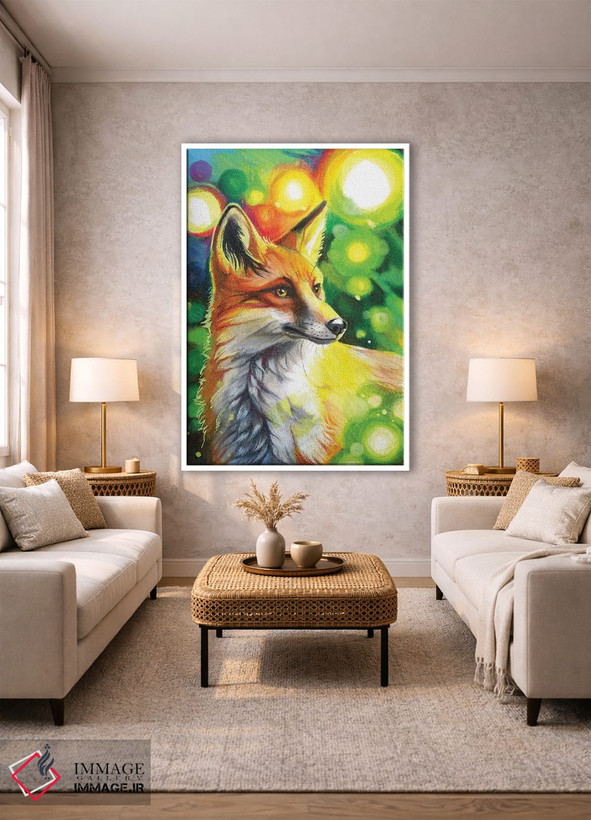 تابلو دکوراتیو روباه آفتابی اثر کتی لیپسکامب - D1W