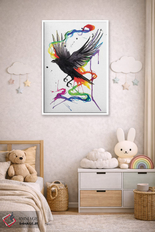 تابلو دکوراتیو کلاغ اثر کتی لیپسکامب - D5W