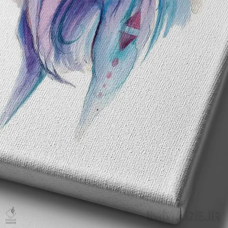 تابلو دکوراتیو شبح ۱ اثر کتی لیپسکامب - نمای نزدیک بافت بوم