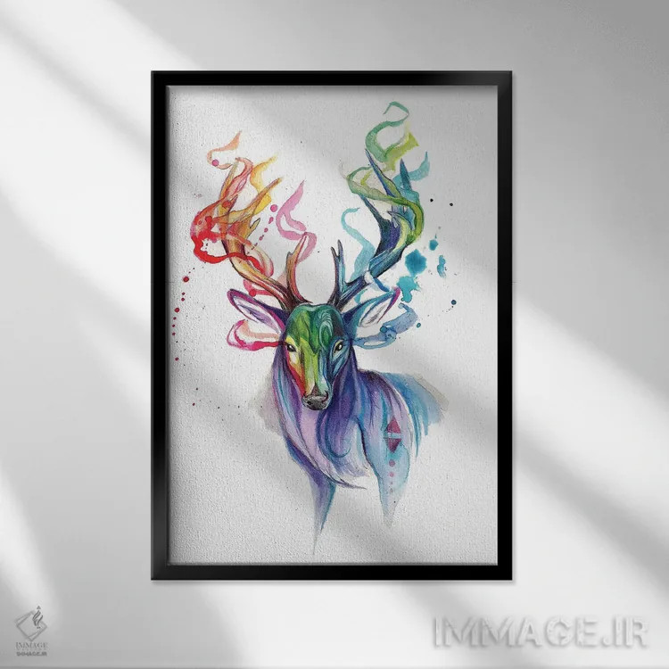 تابلو دکوراتیو شبح ۱ اثر کتی لیپسکامب - نمای قابدار مشکی