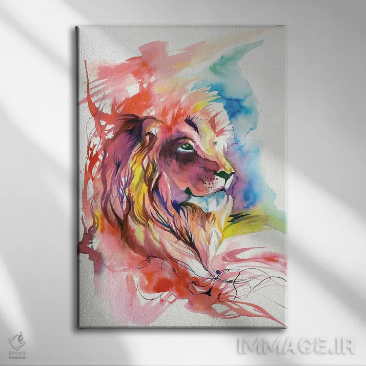 تابلو دکوراتیو پاشش شیر اثر کتی لیپسکامب - نمای روبهرو روی دیوار