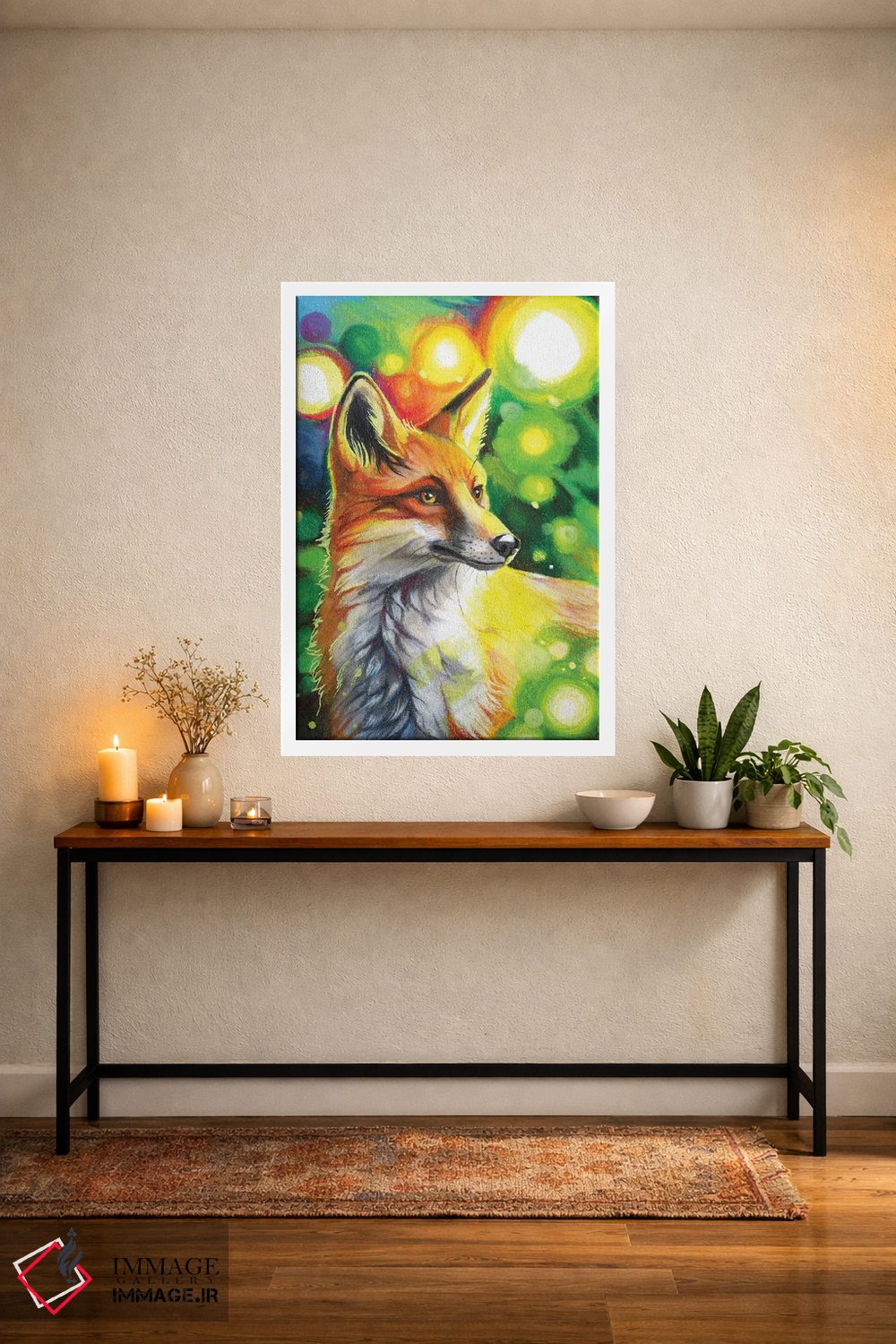 تابلو دکوراتیو روباه آفتابی اثر کتی لیپسکامب - D4W