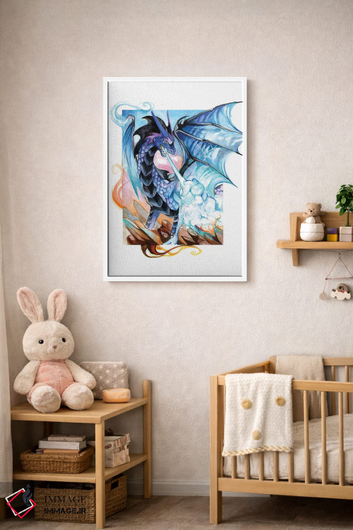 تابلو دکوراتیو اژدهای فانتزی اثر کتی لیپسکامب - D2W