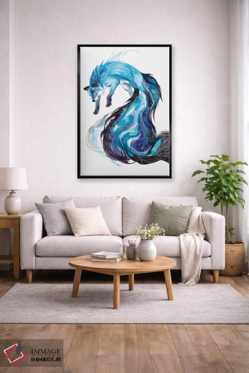 تابلو دکوراتیو روباه کهکشانی اثر کتی لیپسکامب - D2B