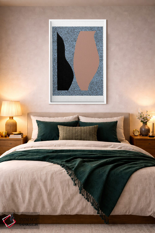 تابلو انتزاعی اشکال نقطه ای اثر کارولینا کلینگ - D3W