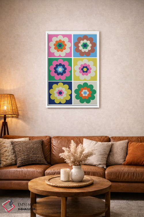 تابلو مدرن در حال شکوفه - پاپ اثر کارولینا کلینگ - D1W