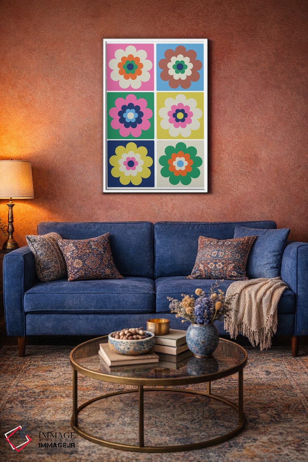 تابلو مدرن در حال شکوفه - پاپ اثر کارولینا کلینگ - D2W