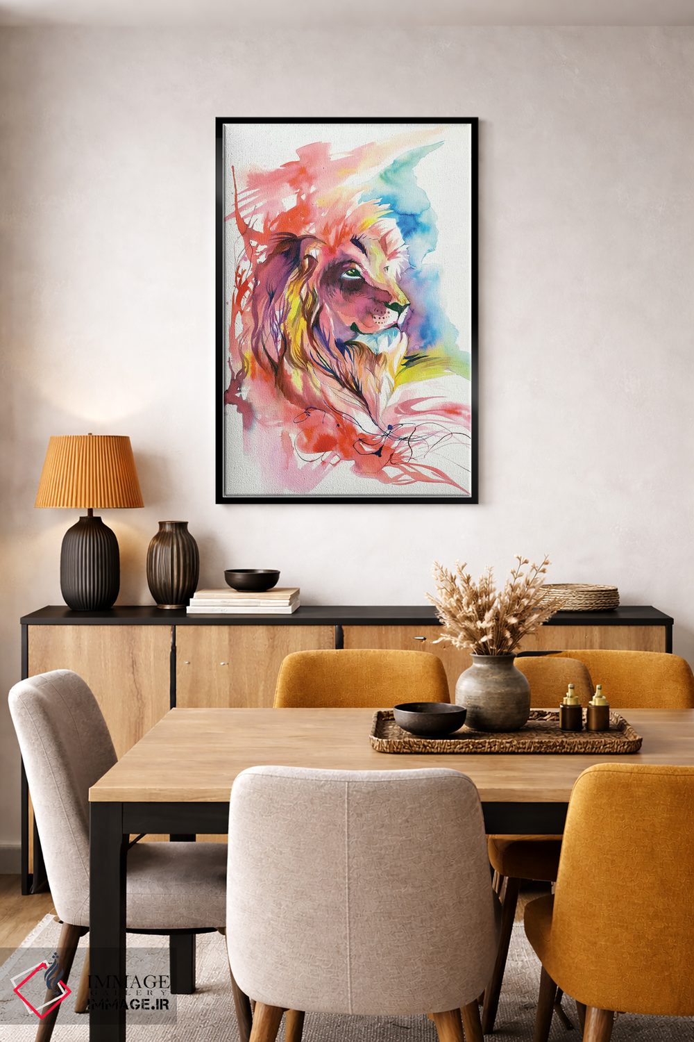 تابلو دکوراتیو پاشش شیر اثر کتی لیپسکامب - D6B