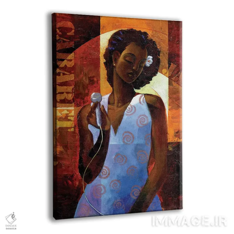 تابلو دکوراتیو دیوا اثر کیت مالت - نمای پرسپکتیو محصول