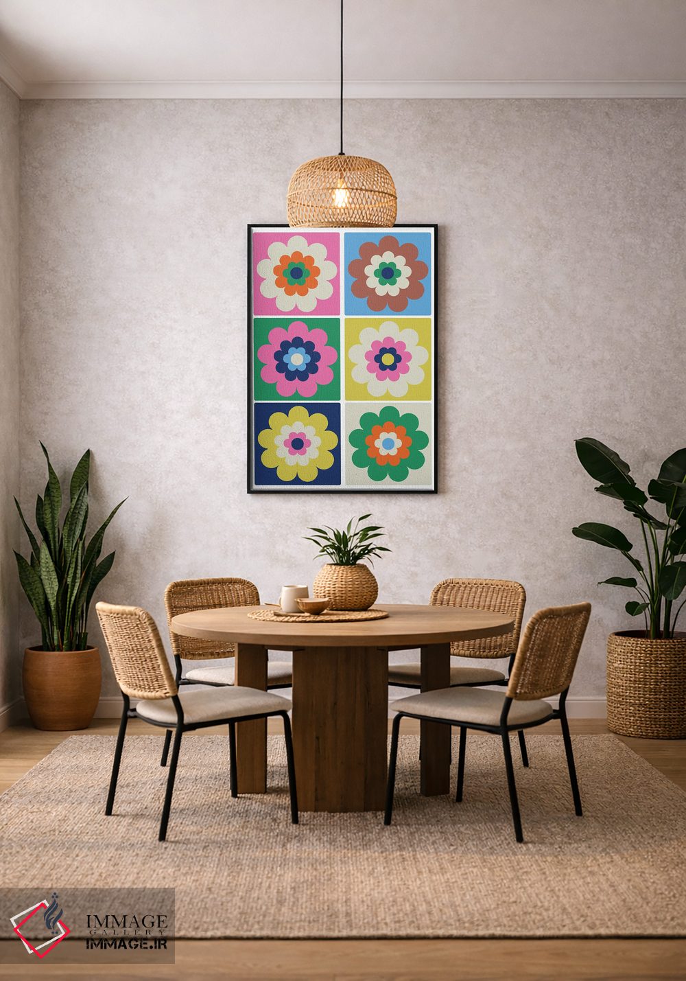 تابلو مدرن در حال شکوفه - پاپ اثر کارولینا کلینگ - D4B