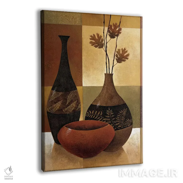 تابلو دکوراتیو وصله دوزی طبیعت ۲ اثر کیت مالت - نمای پرسپکتیو محصول