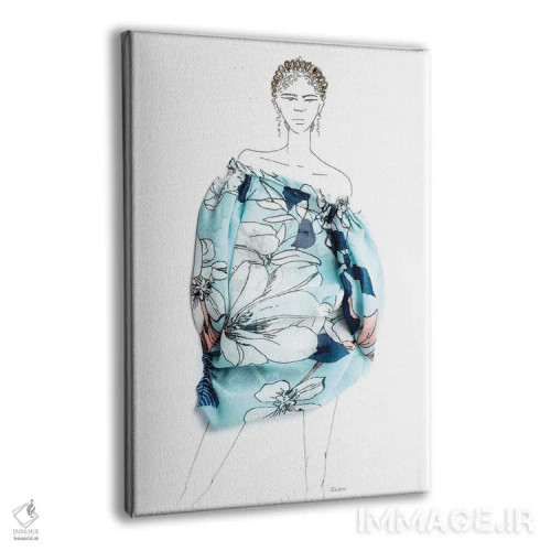 تابلو دکوراتیو گروه طلایی اثر کلی لوتهال - نمای پرسپکتیو محصول