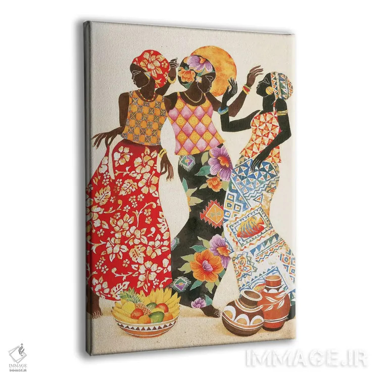 تابلو دکوراتیو شادی و سرور اثر کیت مالت - نمای پرسپکتیو محصول