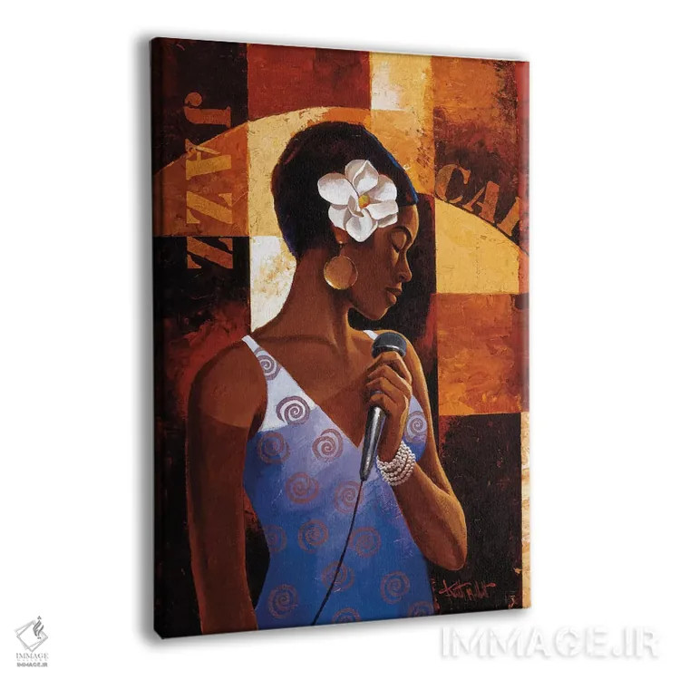 تابلو دکوراتیو کافه جاز اثر کیت مالت - نمای پرسپکتیو محصول