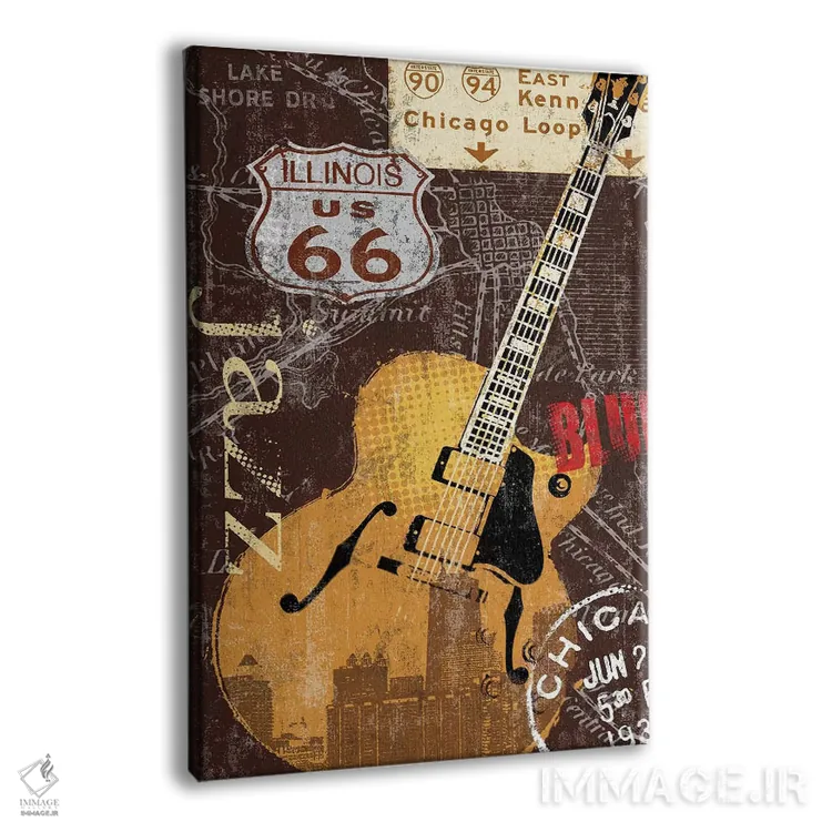 تابلو دکوراتیو چی تاون اثر کیت مالت - نمای پرسپکتیو محصول