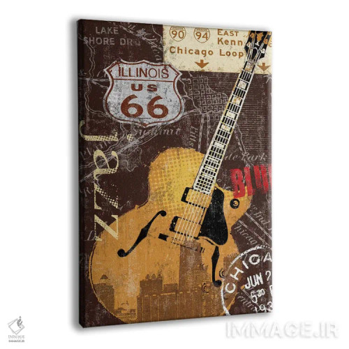 تابلو دکوراتیو چی تاون اثر کیت مالت - نمای پرسپکتیو محصول