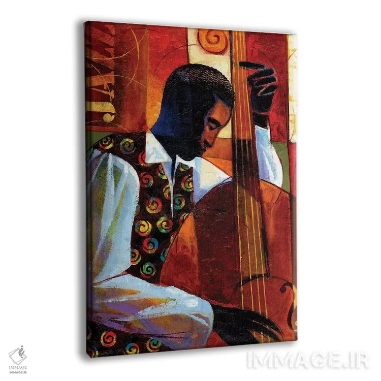 تابلو دکوراتیو جاز اثر کیت مالت - نمای پرسپکتیو محصول