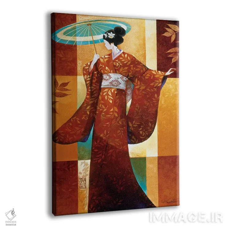 تابلو دکوراتیو میساکی اثر کیت مالت - نمای پرسپکتیو محصول