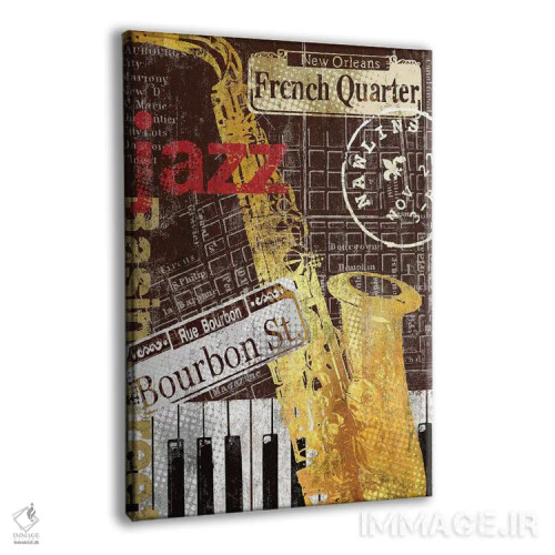 تابلو دکوراتیو نئورلینز اثر کیت مالت - نمای پرسپکتیو محصول