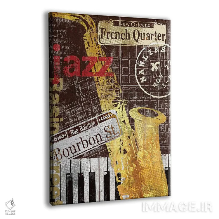 تابلو دکوراتیو نئورلینز اثر کیت مالت - نمای پرسپکتیو محصول